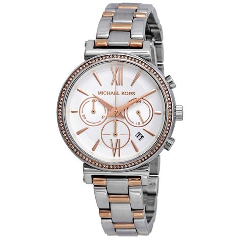 michael kors sofie silver dial